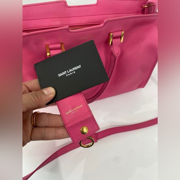 Saint Laurent authentic Y Cabas Pink Women's Bag - Picture 1 of 14
